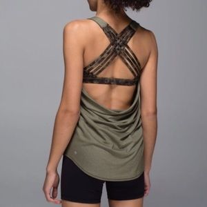 Lululemon Free To Be Tank Tee with built in Bra